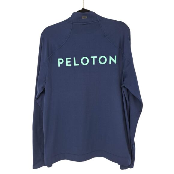 Rhone x Peloton Courtside 1/4 Zip Pullover Blue Teal Men's Size L Large - Picture 2 of 5